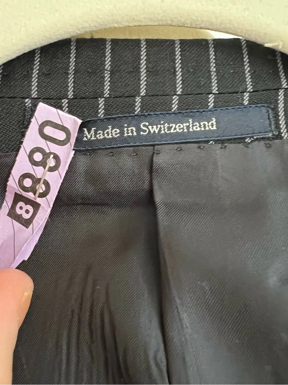 Gucci Black Pinstripe Two-Piece Suit